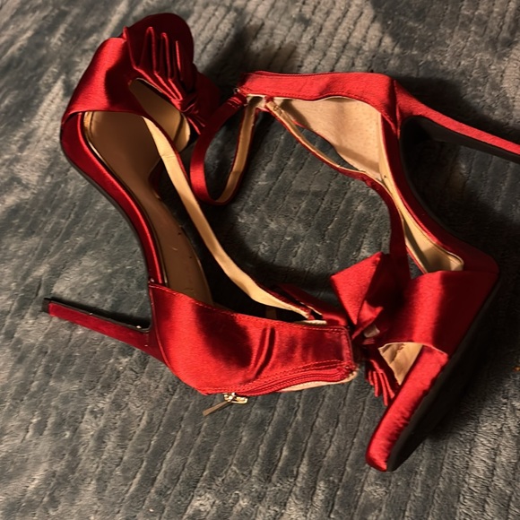 Jessica Simpson Shoes - Jessica Simpson Js Remyia Ankle Strap Bow Dress Sandals Fabric Size 7.5